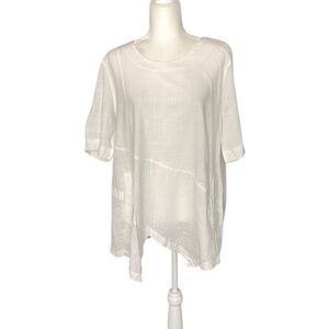 MISSLOOK Linen Cream Top Extra  Large